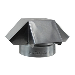 6" Galvanized Stove Pipe Shanty Cap