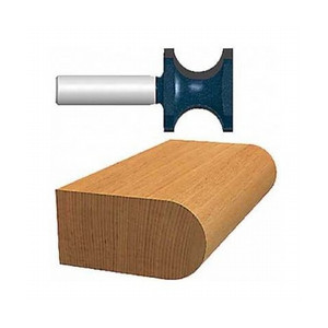 1/2" Radius X 1-9/16" Carbide Tipped Bull Nose Bit (1/2" Shank)