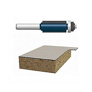 3/8" X 1/2" Carbide Tipped Double Flute Flush Laminate Trim Bit (1/4" Shank)