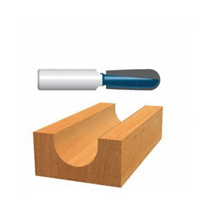 1/4" X 1/2" Carbide Tipped Extended Round Nose Bit (1/2" Shank)