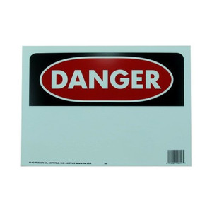 10" X 14" "Danger: (Blank)" Polyethylene Sign