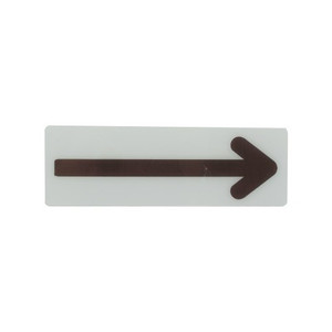 3" X 9" Deco "Arrow" Plastic Sign