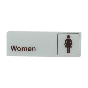 3" X 9" Deco "Women" Plastic Sign