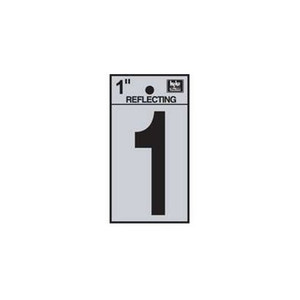 1" Reflective Number "1"