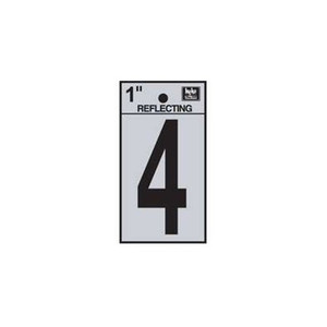 1" Reflective Number "4"