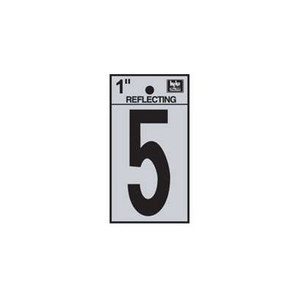 1" Reflective Number "5"
