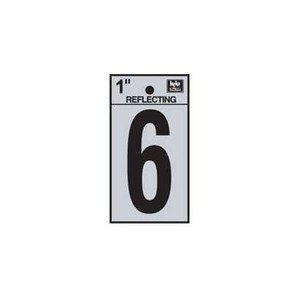 1" Reflective Number "6"
