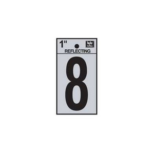 1" Reflective Number "8"