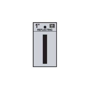 1" Reflective Letter "I"