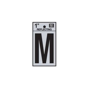 1" Reflective Letter "M"
