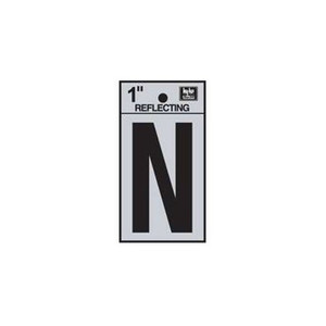 1" Reflective Letter "N"
