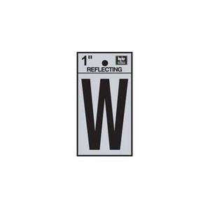 1" Reflective Letter "W"