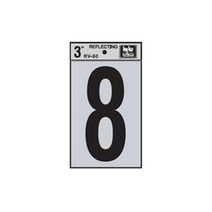 3" Reflective Number "8"