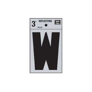 3" Reflective Letter "W"