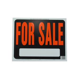 14-1/2" X 18-1/2" Jumbo "For Sale" Plastic Sign