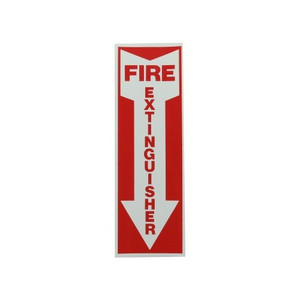 12" X 4" "Fire Extinguisher" Sticker
