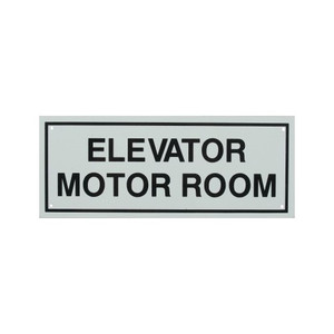 4" X 10" "Elevator Room" Metal Sign