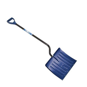 18" Bent Handle Aluminum Snow Shovel