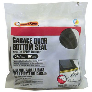 2-1/4" X 16' Nail-On EPDM Rubber Garage Door Bottom Seal