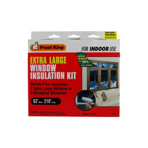 62" X 210" Interior Palstic Window Insulation Shrink Kit