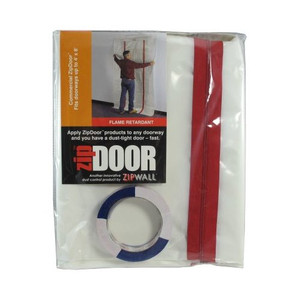 5' X 8-1/2' ZipDoor Flame Retardant Dust Barrier Kit (4 Mil)