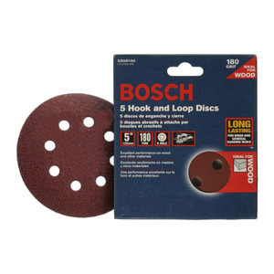 5" 180-Grit Orbital Disc Sandpaper (Pack of 5)