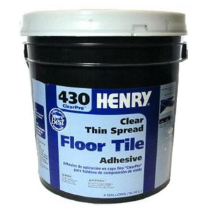 4 Gallon Clear Thin Spread Floor Tile Adhesive