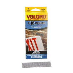 4" X 1" Titanium Velcro Strips (Pack of 5)