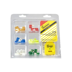 Assorted ATM Mini Blade Fuses With Puller (Pack of 42)