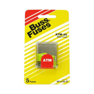 20 Amp ATM Mini Blade Fuses (Pack of 5)