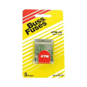 30 Amp ATM Mini Blade Fuses (Pack of 5)