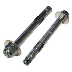 1/4" X 1-3/8" Zinc Plated Hex Head Sleeve Anchors (Box of 100)