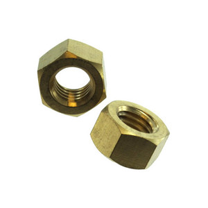 3/8"-16 Brass Hex Nuts (Box of 100)