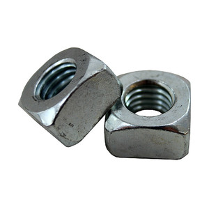 3/8"-16 Zinc Plated Square Nuts (Pack of 12)