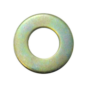 7/16" Zinc Yellow-Chromate Grade 8 Flat Washers (Pack of 12)