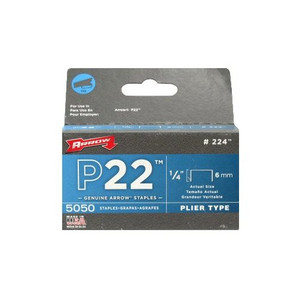 1/4" Staples For Arrow Model P-22 Stapler (Pack of 5,050)