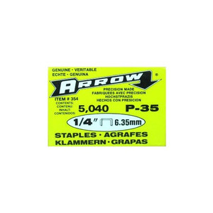 1/4" Staples For Arrow Model P-35 Stapler (Pack of 5,040)
