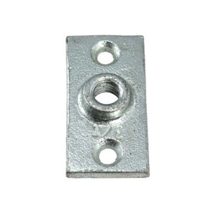 1/2"-13 X 1-5/16" X 2-5/8" Malleable Iron Rectangular Threaded Rod Flange