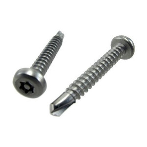 # 10 X 1-1/2" Stainless Steel Pan Head Tamperproof Torx Drill & Tap Screws (Pack of 12)