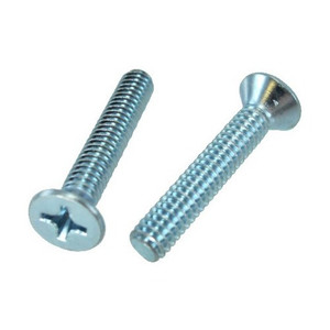 8/32 X 3/4" Zinc Plated Flat Head Phillips Machine Screws (Box of 100)