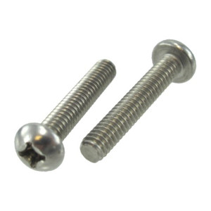5/16"-18 X 1-1/4" Stainless Steel Round Head Phillips Machine Screws (Box of 100)