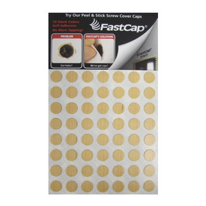 1/2" Maple Prefinished Wood Screw Covers (Pack of 280)