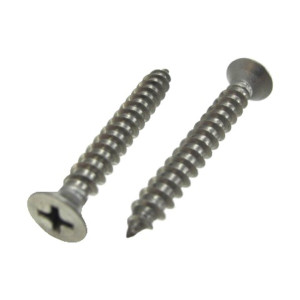 # 5 X 3/4" Stainless Steel Flat Head Phillips Sheet Metal Screws (Pack of 12)