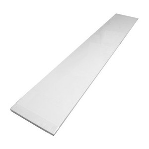 12" X 72" White Shelf