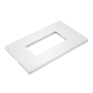 White Screwless Decora Single Plate