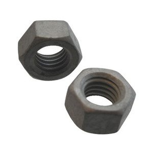 1"-8 Hot-Dipped Galvanized Hex Nuts (Box of 25)