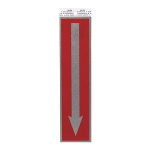 2" X 8" Metal Sign Arrow Stick On Metal Sign