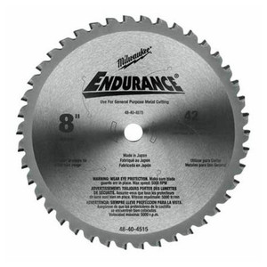 8" X 42 Tooth Milwaukee General Purpose Metal Cutting Circular Saw Blade