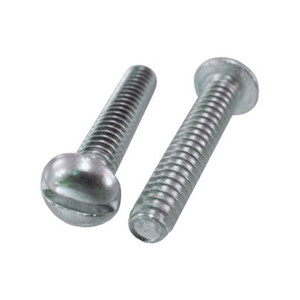 10/24 X 3/4" Aluminum Round Head Slotted Machine Screws (Pack of 12)