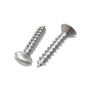# 8 X 1/2" Aluminum Oval Head Slotted Sheet Metal Screws (Pack of 12)